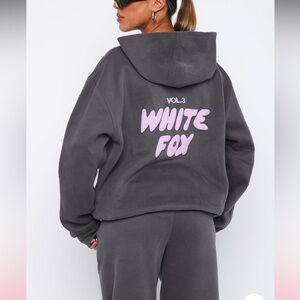 white Fox Hoodie